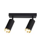 Milagro Oprawa Mica Spot Czarny + Złoty 2xGU10 ML2096