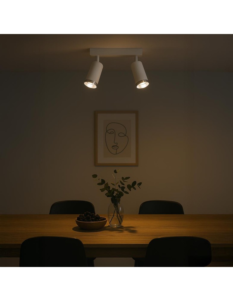 Milagro Oprawa Mica Spot Biały + Chrom 2xGU10 ML2097