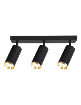 Milagro Oprawa Mica Spot Czarny + Złoty 3xGU10 ML2098