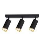 Milagro Oprawa Mica Spot Czarny + Złoty 3xGU10 ML2098