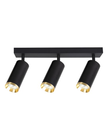 Milagro Oprawa Mica Spot Czarny + Złoty 3xGU10 ML2098 - product 2