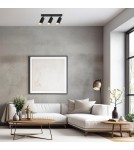 Milagro Oprawa Mica Spot Czarny + Złoty 3xGU10 ML2098