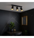 Milagro Oprawa Mica Spot Czarny + Złoty 3xGU10 ML2098