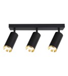 Milagro Oprawa Mica Spot Czarny + Złoty 3xGU10 ML2098