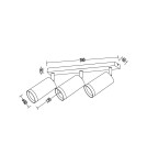 Milagro Oprawa Mica Spot Biały + Chrom 3xGU10 ML2099