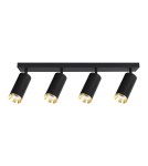 Milagro Oprawa Mica Spot Czarny + Złoty 4xGU10 ML2100