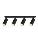 Milagro Oprawa Mica Spot Czarny + Złoty 4xGU10 ML2100