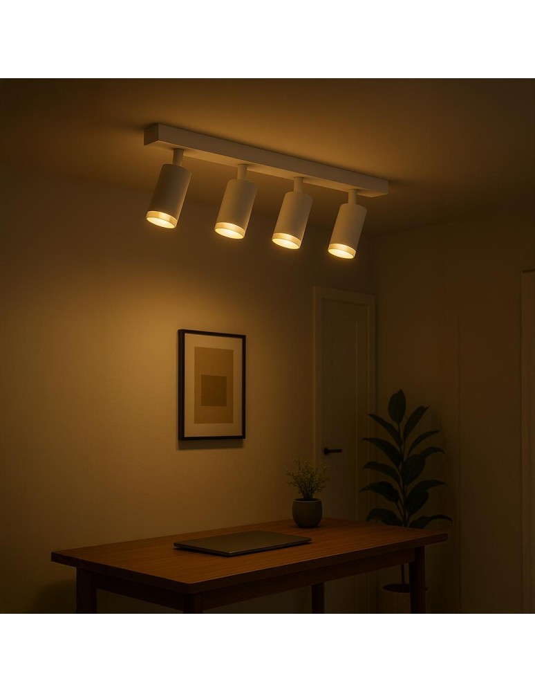 Milagro Oprawa Mica Spot Biały + Chrom 4xGU10 ML2101