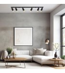 Milagro Oprawa Mica Spot Czarny + Złoty 6xGU10 ML2102