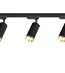 Milagro Zestaw Oprawa Mica Track Czarny + Złoty 3xGU10 1m ML2104