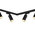 Milagro Zestaw Oprawa Mica Track Czarny + Złoty 6xGU10 2m ML2106