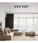 Milagro Zestaw Oprawa Mica Track Czarny + Złoty 6xGU10 2m ML2106