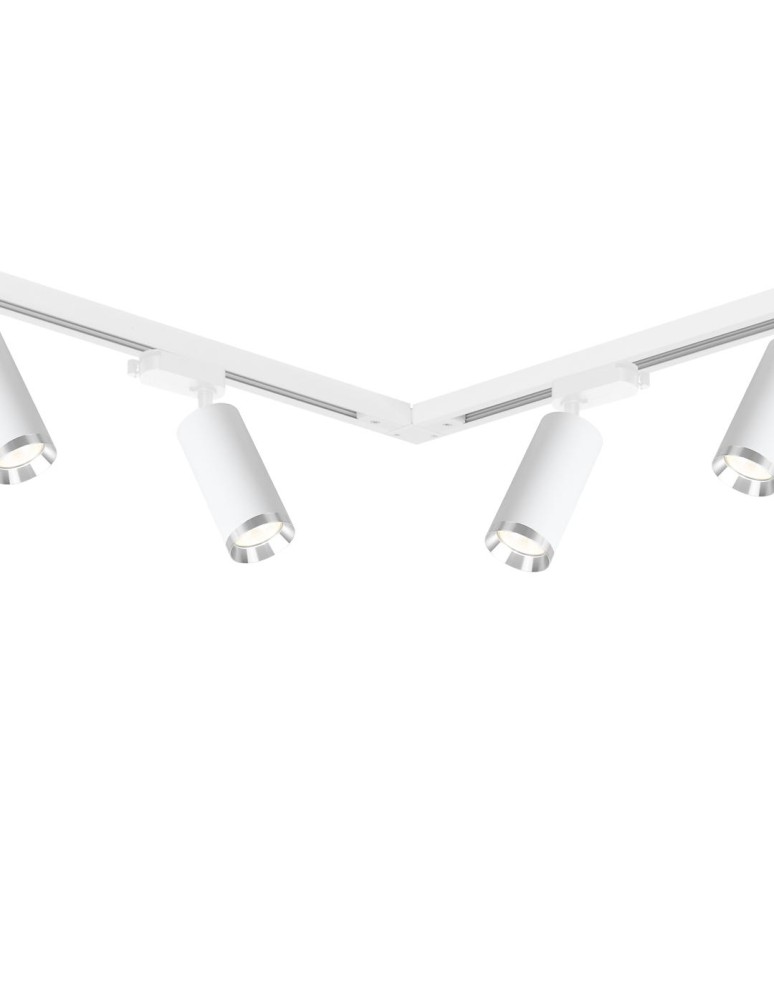 Milagro Zestaw Oprawa Mica Track Biały + Chrom 6xGU10 2m ML2107