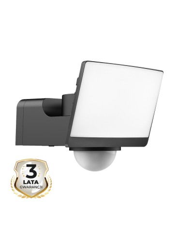 Eko-Light Naświetlacz LED Davos 30W 2000lm 4000K Czarny Premium PIR ML2111