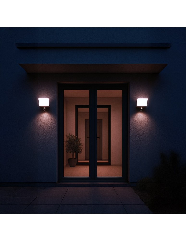 Eko-Light Naświetlacz LED Davos 30W 2000lm 4000K Czarny Premium PIR ML2111