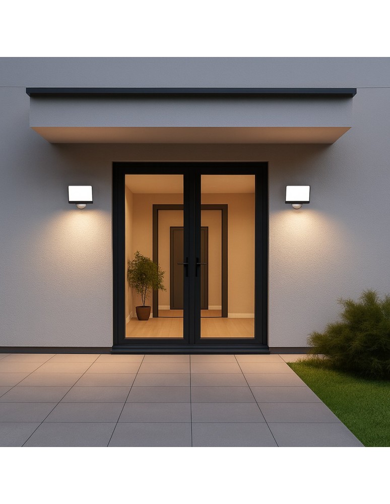 Eko-Light Naświetlacz LED Davos 30W 2000lm 4000K Czarny Premium PIR ML2111