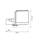 Eko-Light Naświetlacz LED Davos 30W 2000lm 4000K Czarny Premium PIR ML2111