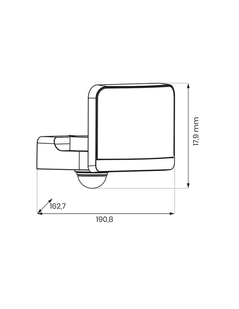 Eko-Light Naświetlacz LED Davos 30W 2000lm 4000K Czarny Premium PIR ML2111