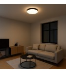 Milagro Plafon Maya Czarny 36W LED Ø500 ML1831