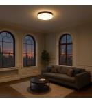 Milagro Plafon Maya Czarny 36W LED Ø500 ML1831