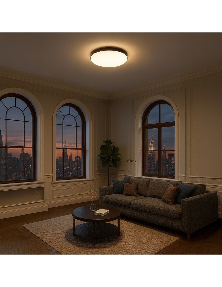 Milagro Plafon Maya Czarny 36W LED Ø500 ML1831