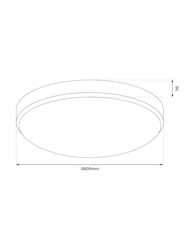 Milagro Plafon Maya Czarny 36W LED Ø500 ML1831