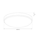 Milagro Plafon MAYA Chrome 10W LED Ø260 ML1832