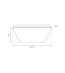 Milagro Plafon Nemo Czarny 36W LED ML1836