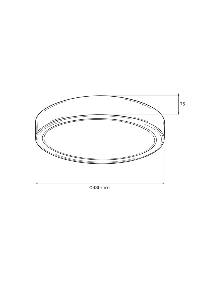 Milagro Plafon LAGO 36W LED Ø480 ML1841