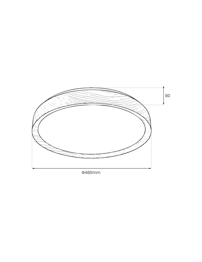 Milagro Plafon ORINOKO 36W LED Ø480 ML1840