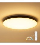 Milagro Plafon Siena Czarny 80W LED Ø750 mm + pilot ML1834