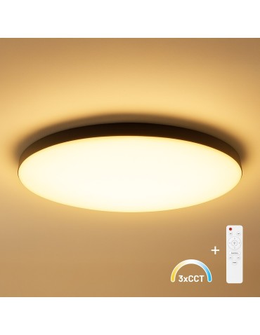 Milagro Plafon Siena Czarny 80W LED Ø750 mm + pilot ML1834