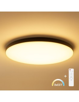 Milagro Plafon Siena Czarny 80W LED Ø750 mm + pilot ML1834