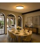 Milagro Plafon Siena Czarny 80W LED Ø750 mm + pilot ML1834