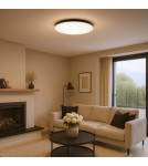 Milagro Plafon Siena Czarny 80W LED Ø750 mm + pilot ML1834