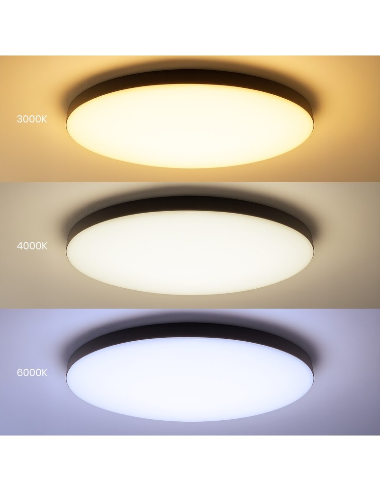 Milagro Plafon Siena Czarny 80W LED Ø750 mm + pilot ML1834