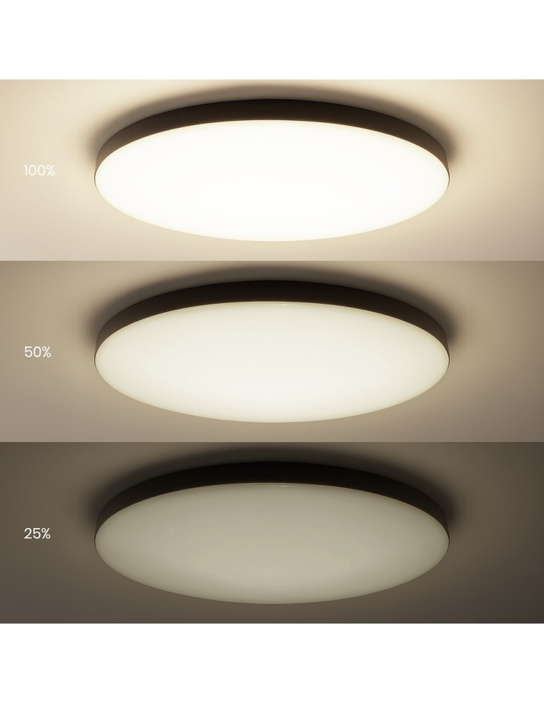 Milagro Plafon Siena Czarny 80W LED Ø750 mm + pilot ML1834