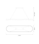 Milagro Lampa wisząca PRECIOSA 45W LED ML1868