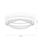 Milagro Lampa sufitowa PRECIOSA 36W LED ML1893