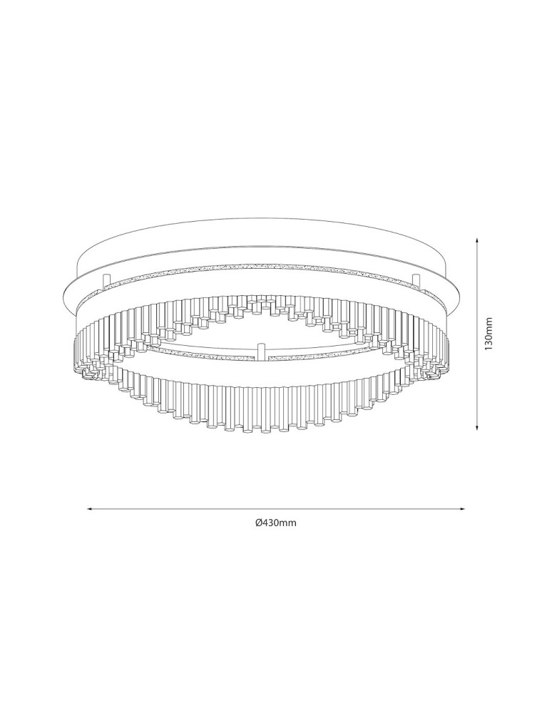 Milagro Lampa sufitowa PRECIOSA 36W LED ML1893