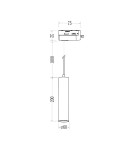 Milagro Oprawa Pipe Track Zwis Biały 1xGU10 ML2125