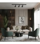 Milagro Zestaw Oprawa Tiger Track Czarny 3xGU10 1m ML2126