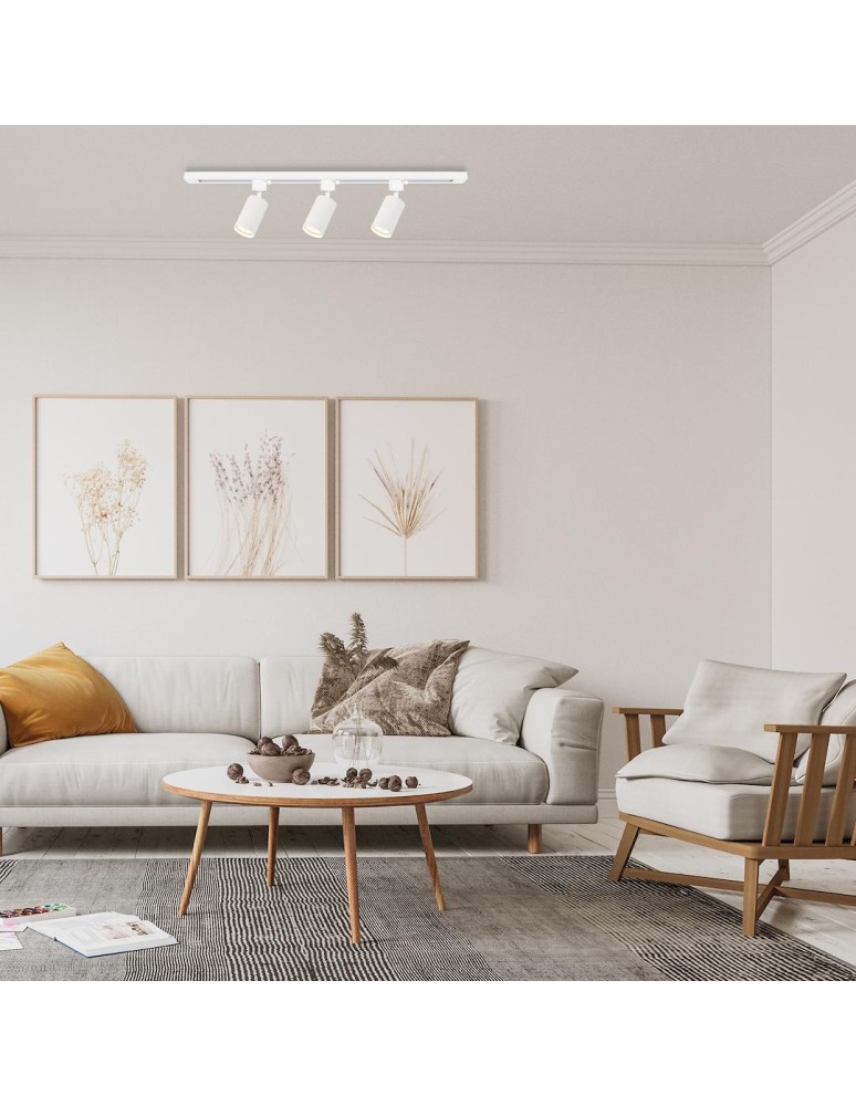 Milagro Zestaw Oprawa Tiger Track Biały 3xGU10 1m ML2127