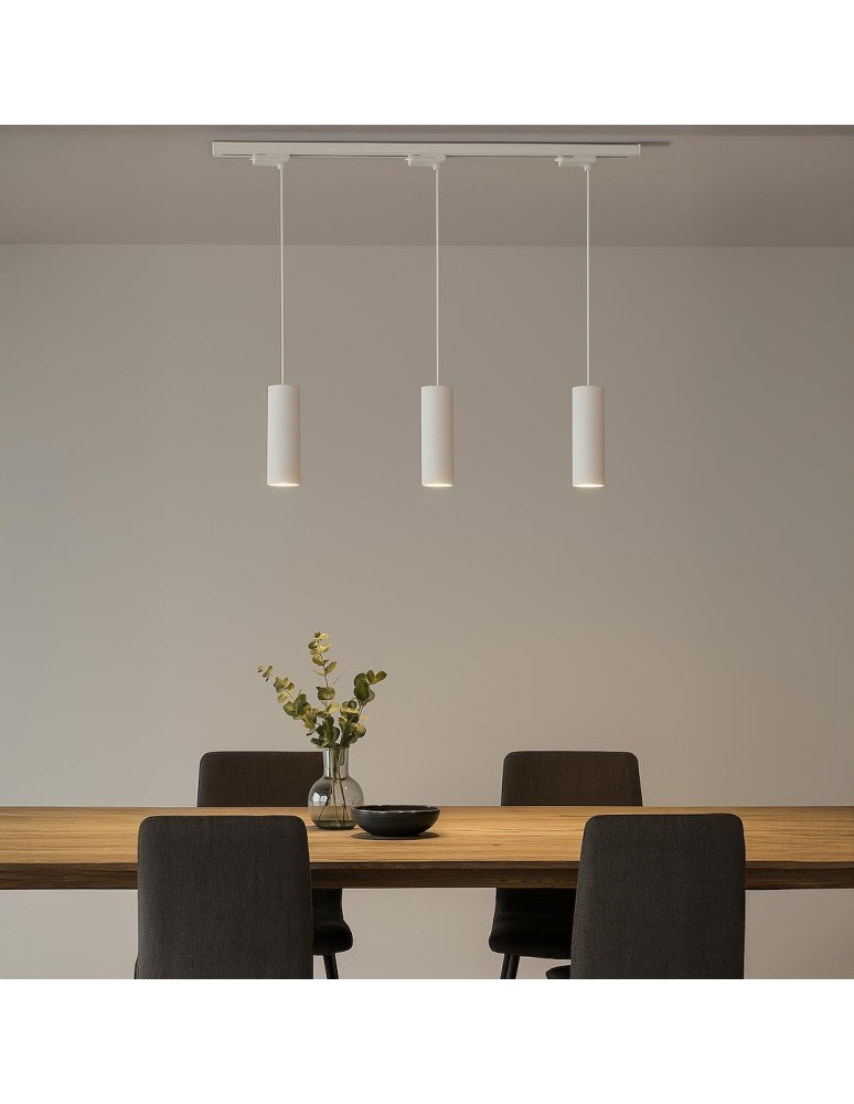 Milagro Oprawa Pipe Track Zwis Biały 1xGU10 3-obwodowy ML2132