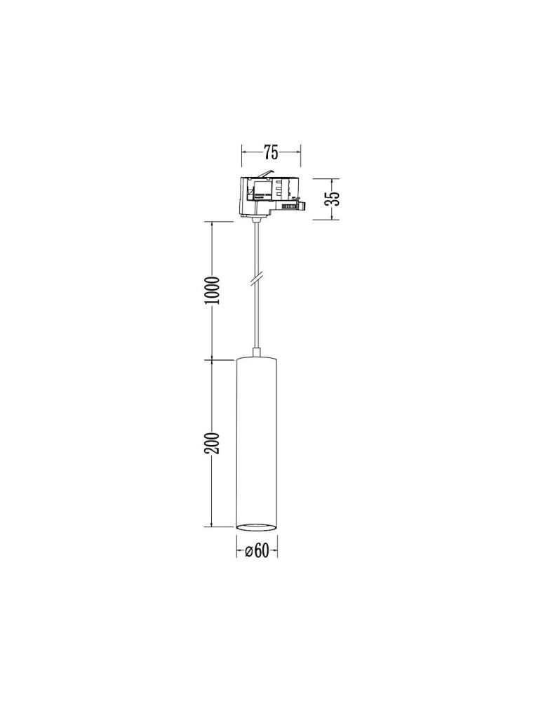 Milagro Oprawa Pipe Track Zwis Biały 1xGU10 3-obwodowy ML2132