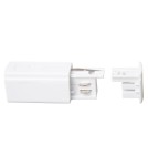 Milagro Zasilanie + Zaślepka Do Szynoprzewodu Biały 3-Obwodowy ML2140