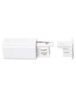 Milagro Zasilanie + Zaślepka Do Szynoprzewodu Biały 3-Obwodowy ML2140