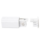 Milagro Zasilanie + Zaślepka Do Szynoprzewodu Biały 3-Obwodowy ML2140