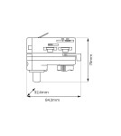 Milagro Złączka Track Czarny Do Lampy Wiszącej 3-Obwodowy ML2144