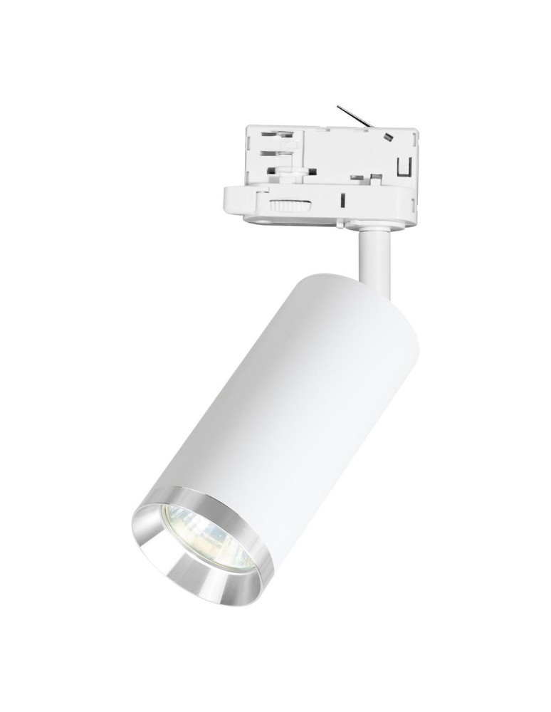 Milagro Oprawa Mica Track Biały + Chrom 1xGU10 - 3-obwodowy ML2193